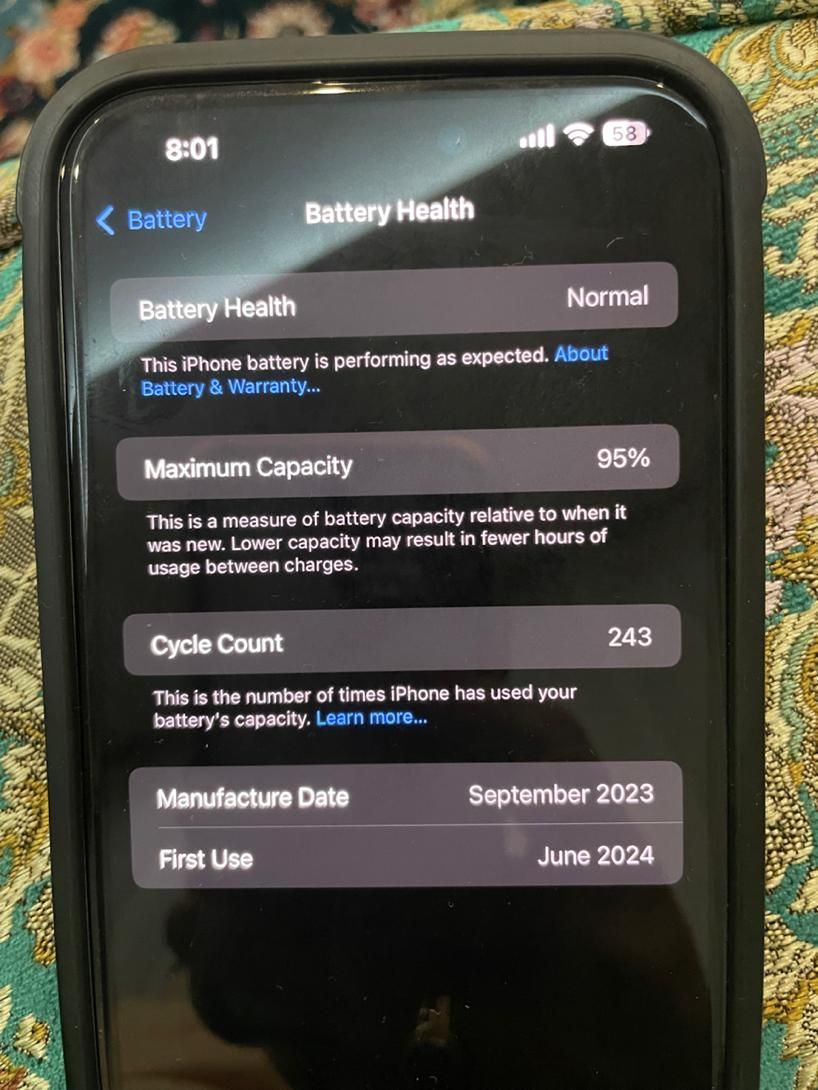 اپل iPhone 15 Plus با حافظهٔ ۱۲۸ گیگابایت|موبایل|تهران, جنت‌آباد جنوبی|دیوار
