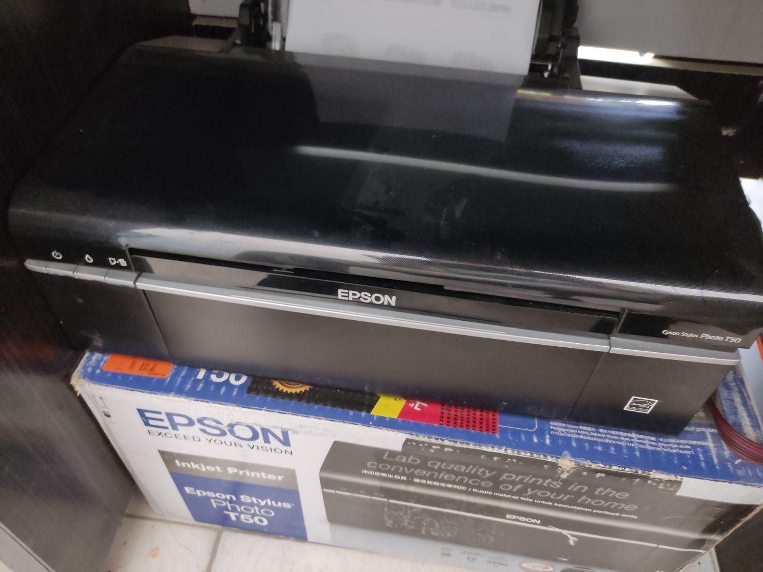 چاپگر رنگی جوهرافشان epson t50|پرینتر، اسکنر، کپی، فکس|اصفهان, درب سیبه علیا|دیوار