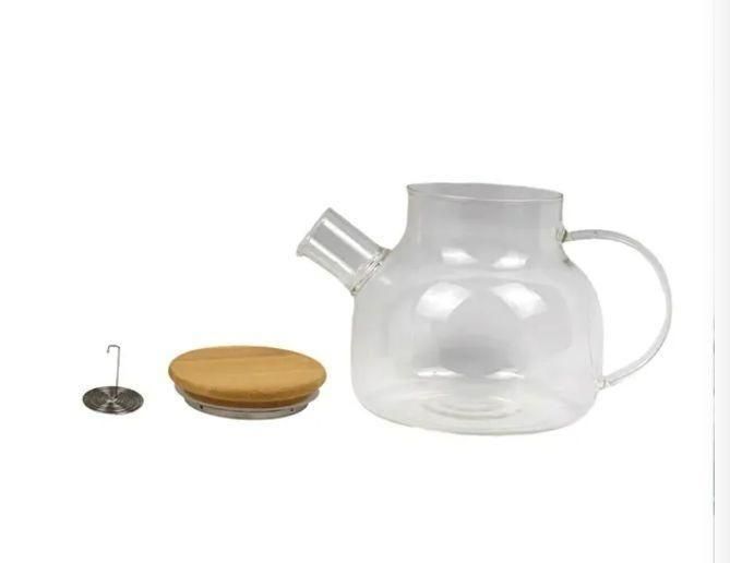 قوری پیرکس درب بامبو دو حجم800و1500میل|قوری، کتری، قهوه‌ساز دستی|زاهدان, |دیوار