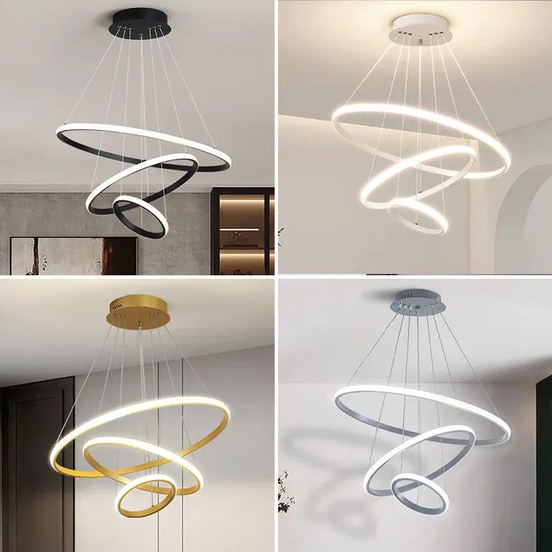 لوستر مدرن led سه حلقه 70-50-30|لوستر و چراغ آویز|کرج, کیانمهر|دیوار
