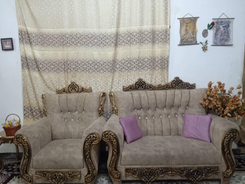 مبل هفت نفره نوع باقیمت 15 میلیون با سه میز عسلی|مبلمان خانگی و میز عسلی|ایرانشهر, |دیوار