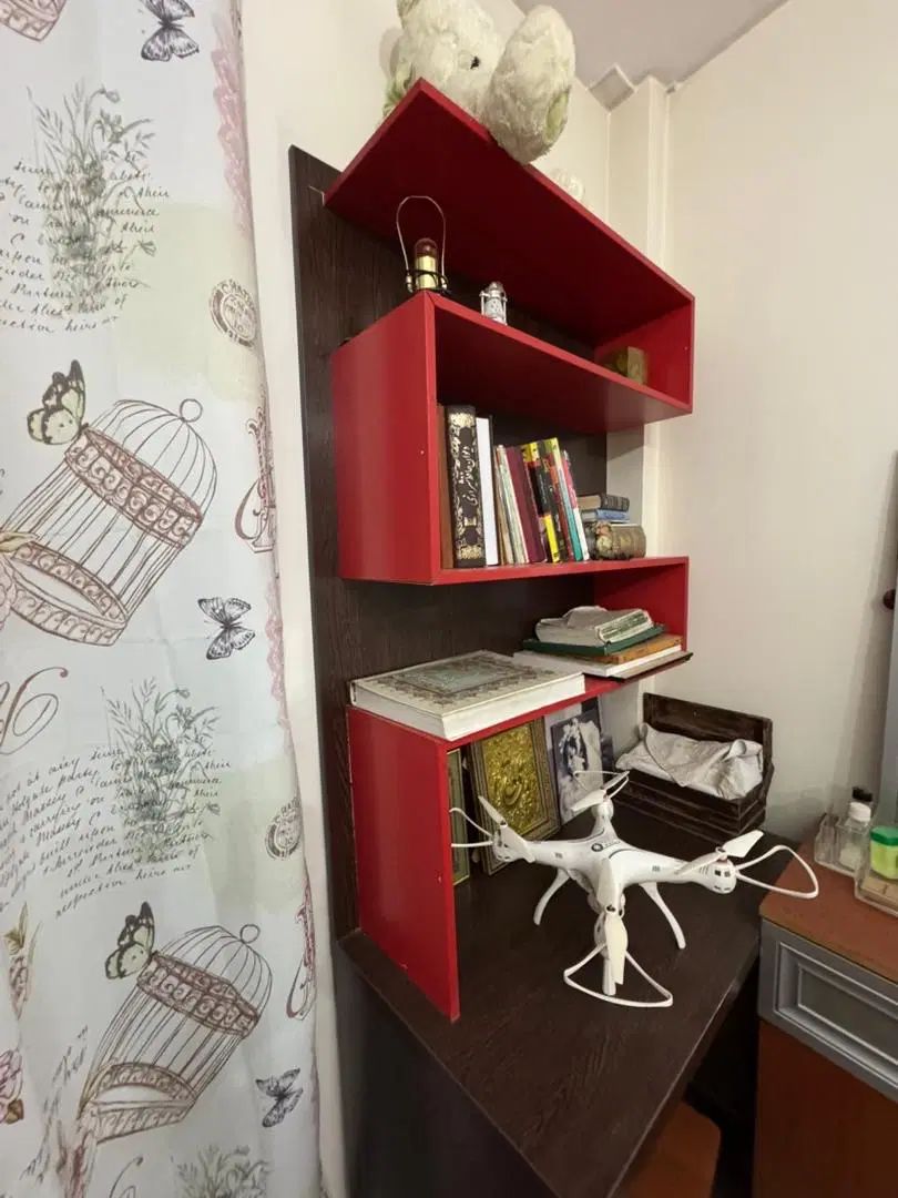 کتابخانه میز تحریر|کتابخانه، شلف، قفسه‌های دیواری|تهران, مرزداران|دیوار