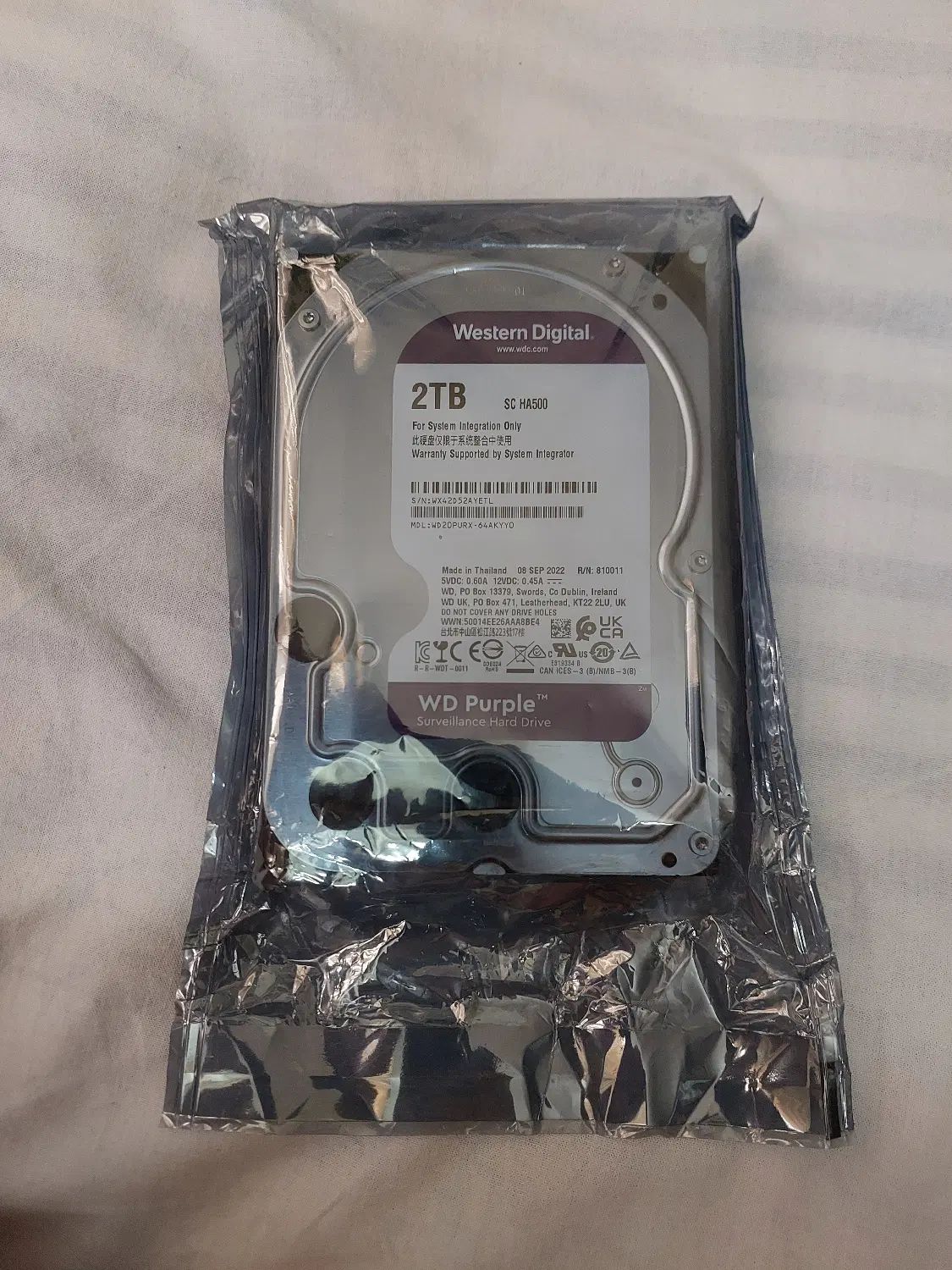هارد WD Purple 2TB اصلی آکبند|قطعات و لوازم جانبی رایانه|تهران, شهرک گلها (تهرانسر)|دیوار