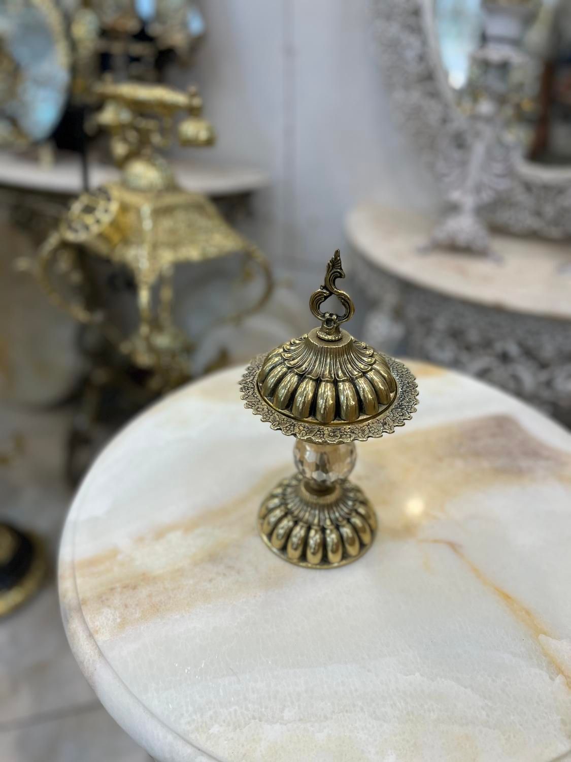 قندان رومیزی برنز برنزی|صنایع دستی و سایر لوازم تزئینی|کرج, المهدی|دیوار