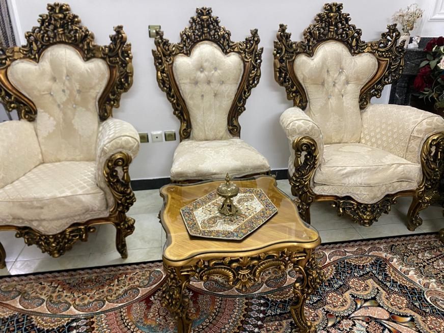 مبلمان ۹نفره چوب راش|مبلمان خانگی و میز عسلی|ساری, |دیوار