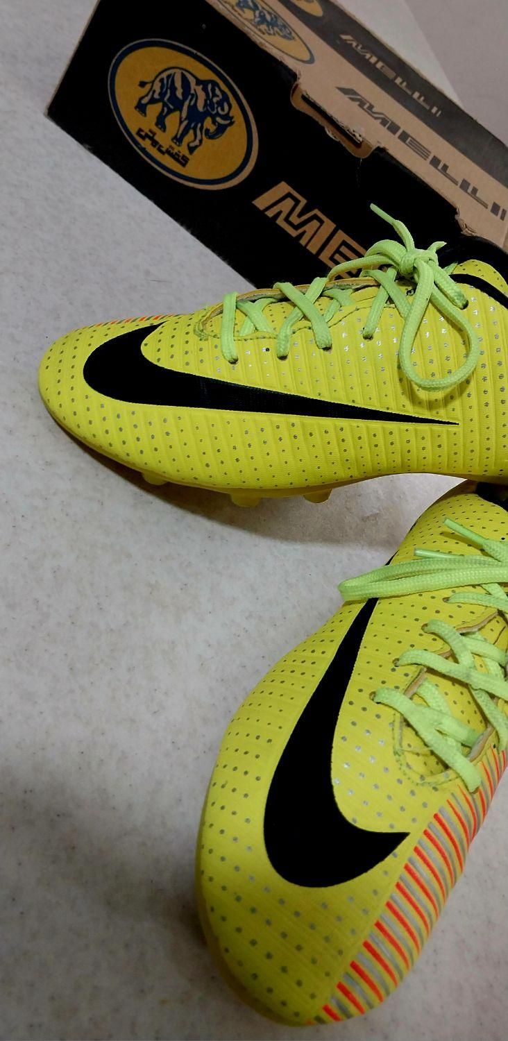کفش فوتبال استوک دار مدل نایک CR7|کیف، کفش، کمربند|قم, باجک دو|دیوار