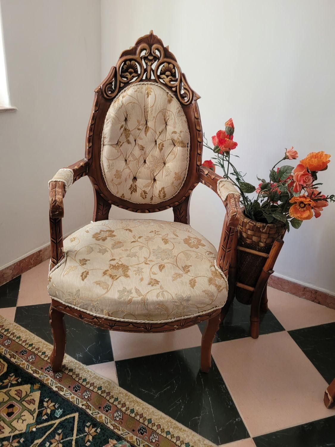 مبلمان استیل ۹ نفره با میز عسلی|مبلمان خانگی و میز عسلی|کتالم و سادات شهر, |دیوار