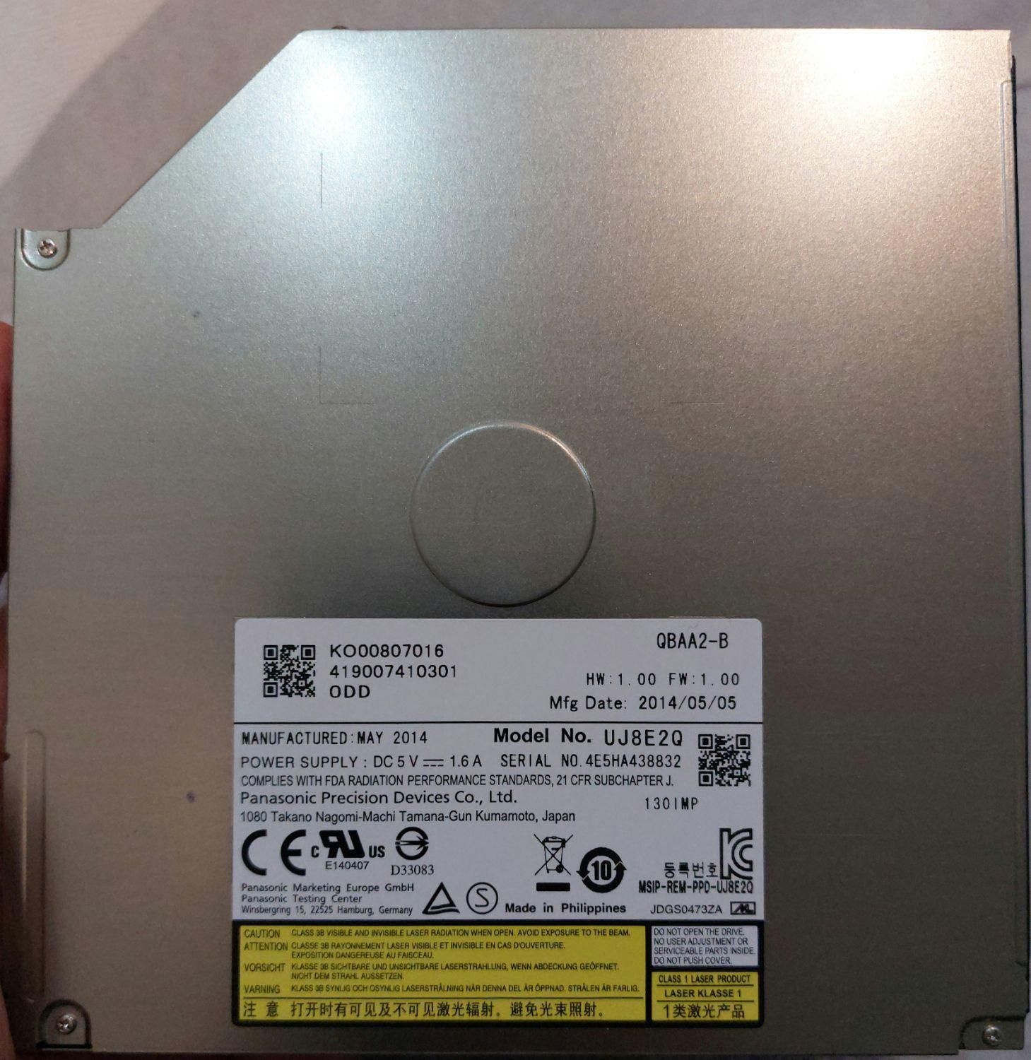 درایو DVD اینترنال پاناسونیک مدل UJ8E2Q Super Slim|قطعات و لوازم جانبی رایانه|اصفهان, ملاصدرا|دیوار