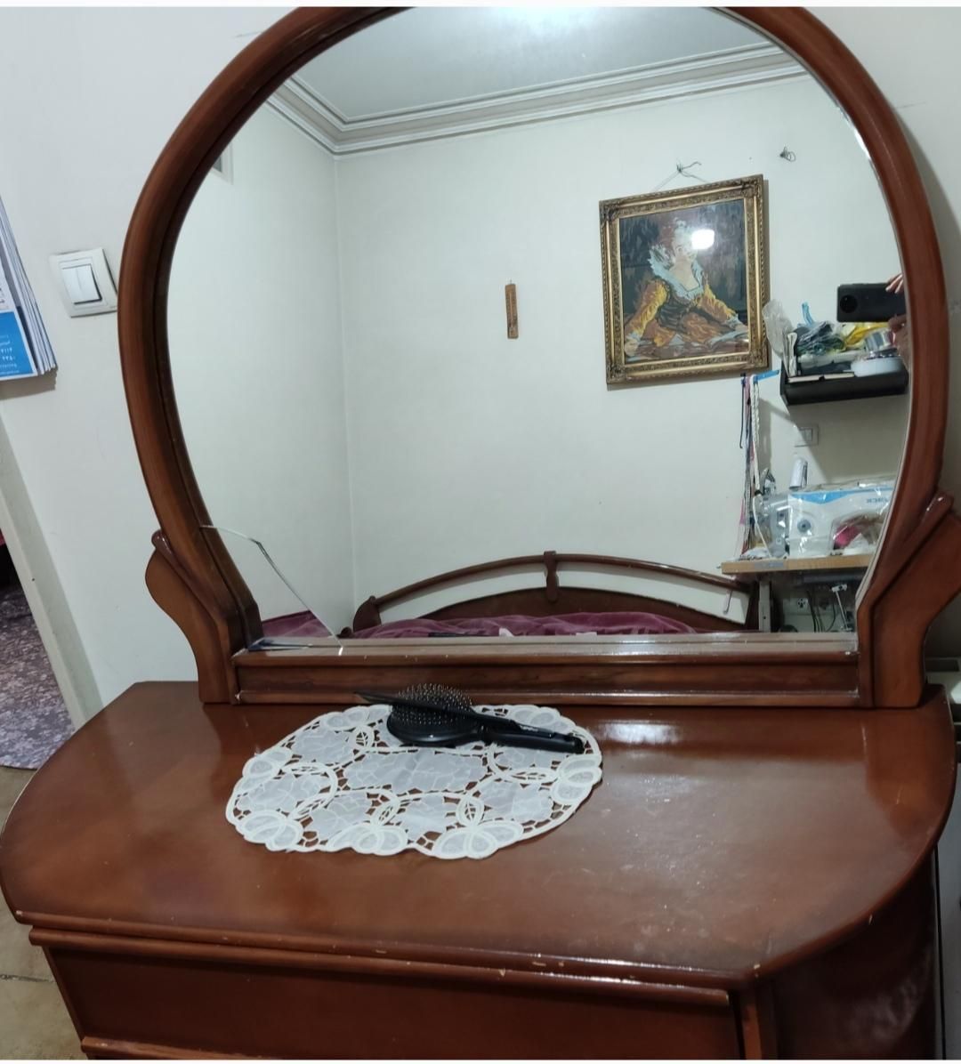 تخت خواب تمام چوب|تخت و سرویس خواب|قزوین, |دیوار