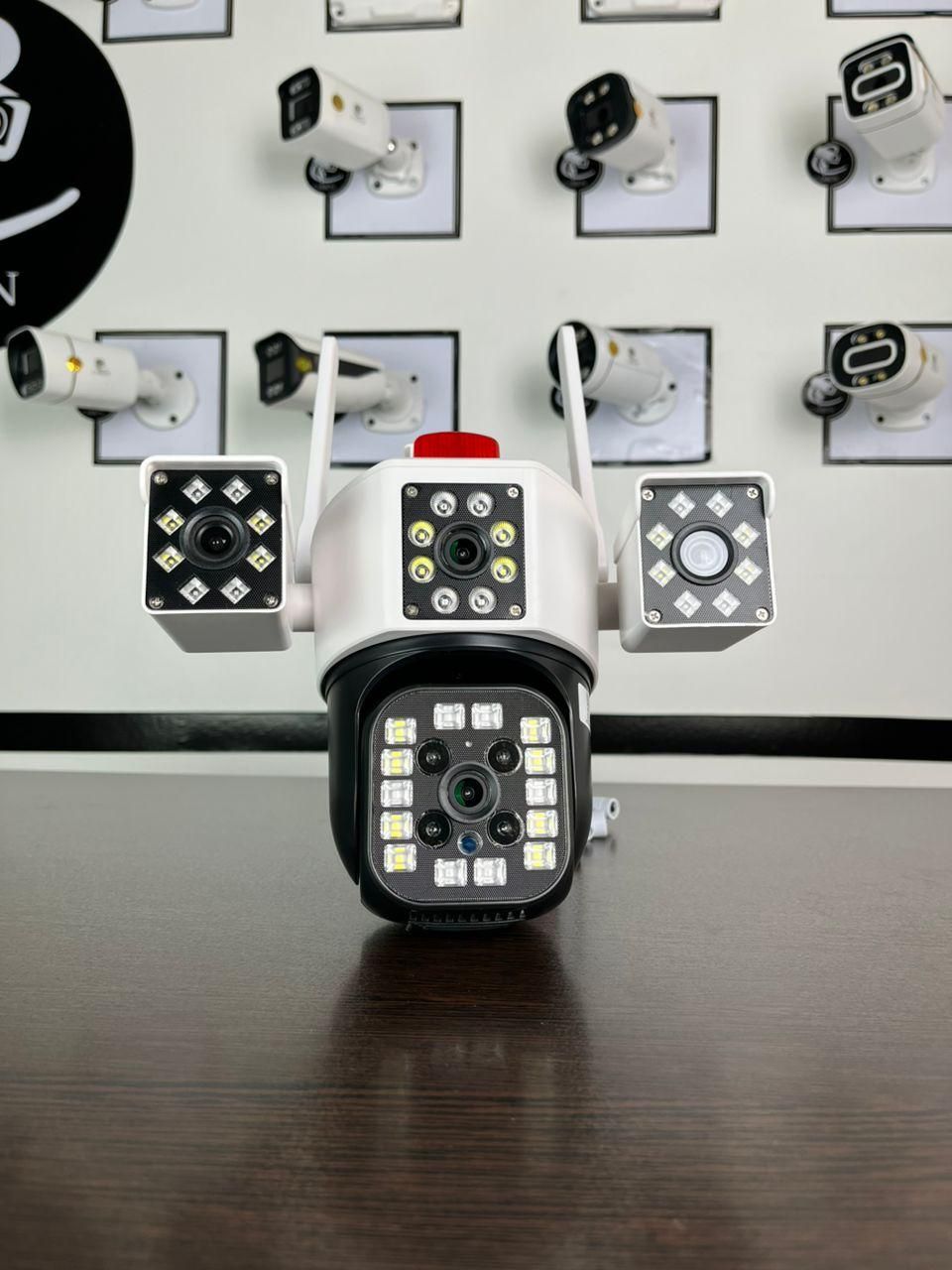 دوربین مداربسته رباتیک ۳ لنز سیمکارتی 4g(اقساطی)|دوربین مداربسته|بومهن, |دیوار