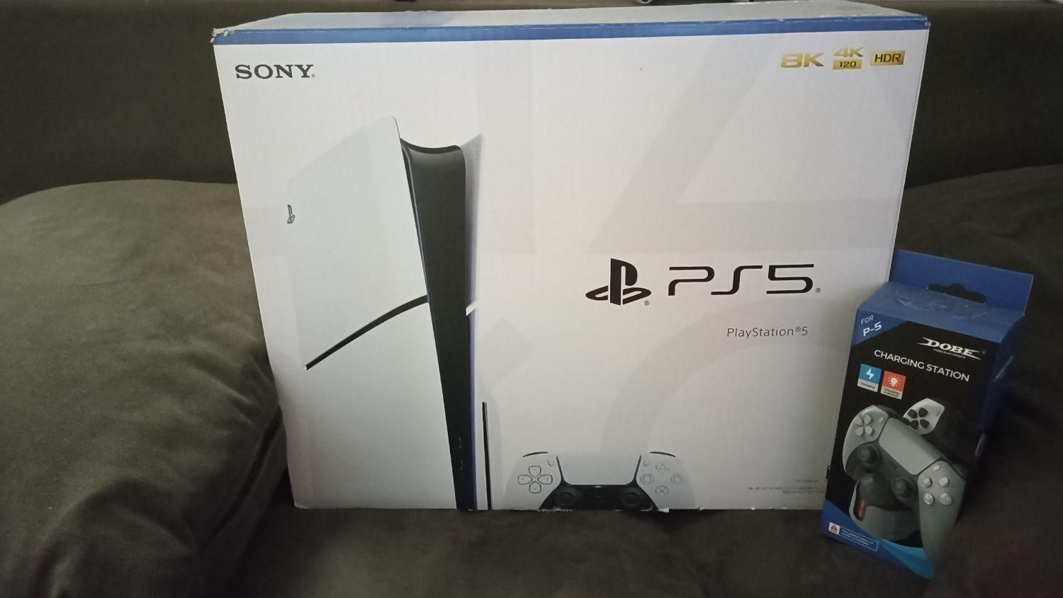 ps5 slim drive به همراه بازی|کنسول، بازی ویدئویی و آنلاین|تهران, نارمک|دیوار