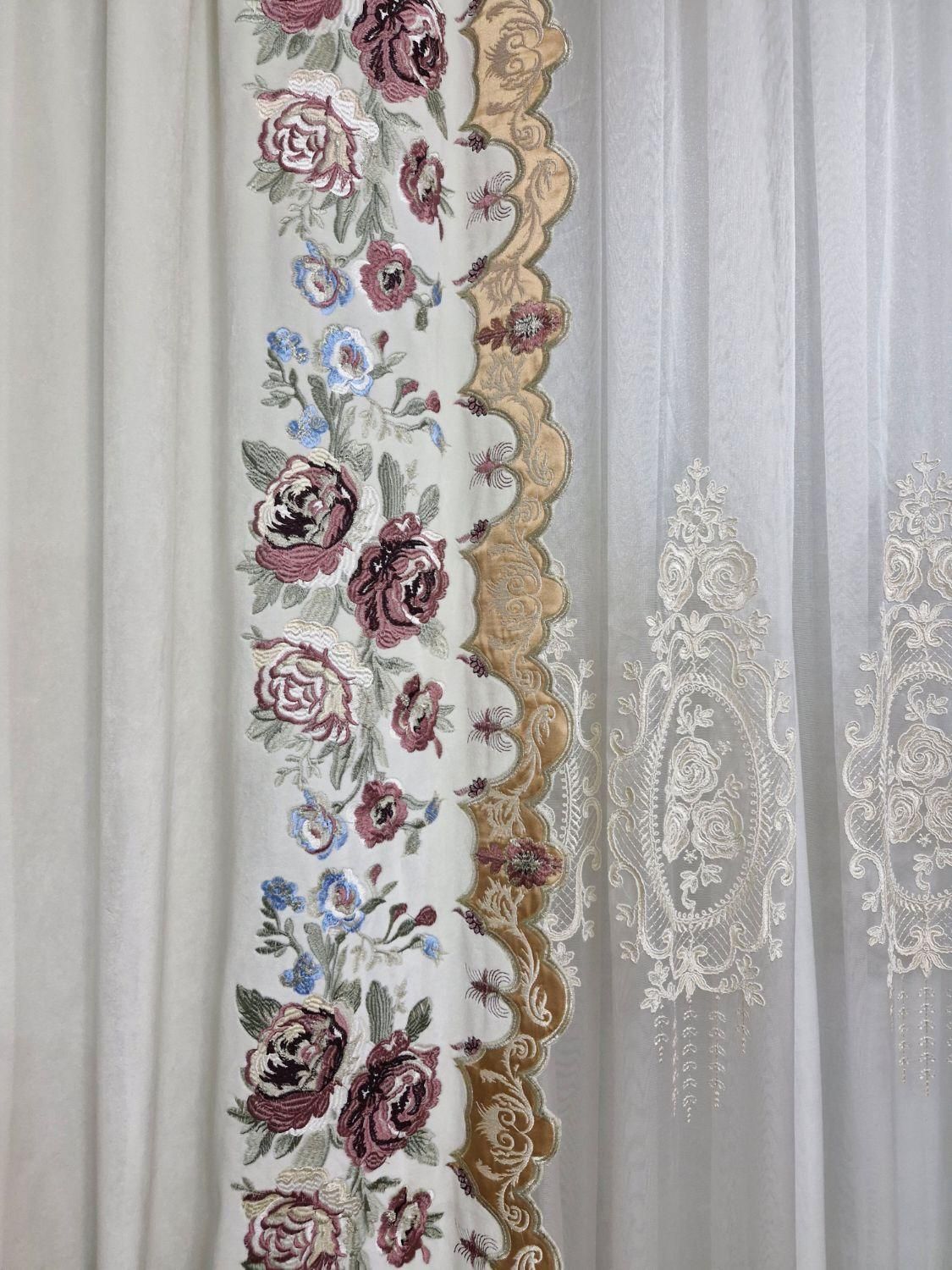 دوعدد پرده پذیرایی|پرده، رانر، رومیزی|رشت, کاکتوس|دیوار