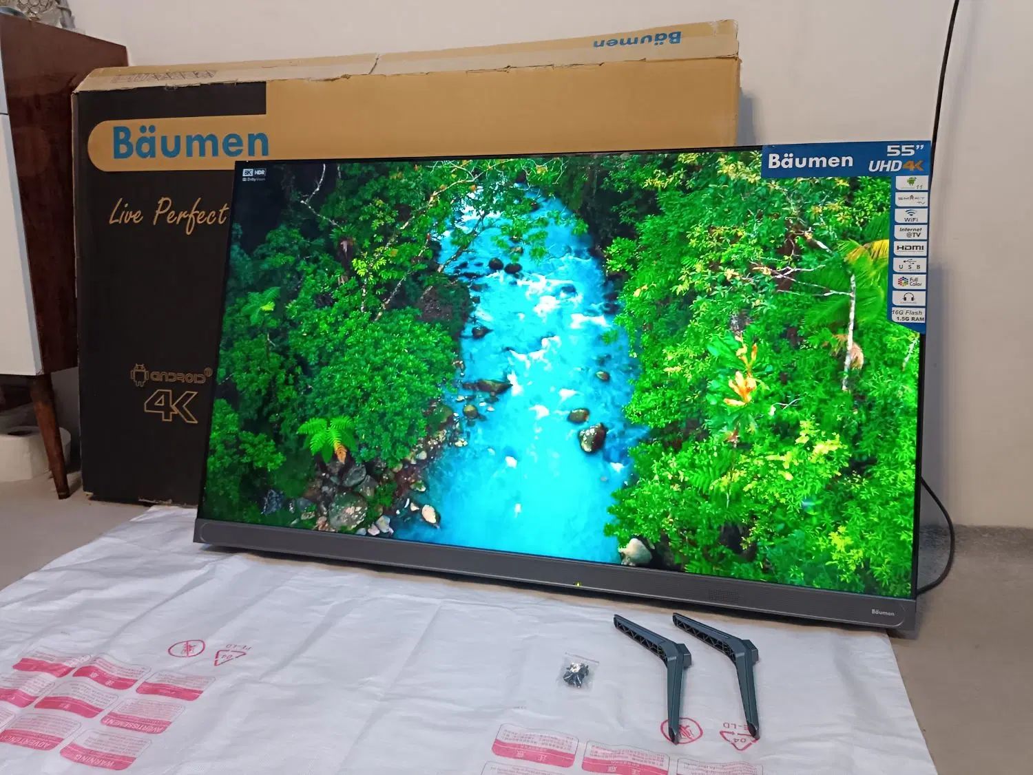 LED55ینچ سوپرفورکیUHDفوق هوشمندضمانتدارآکبند|تلویزیون و پروژکتور|مشهد, پورسینا|دیوار