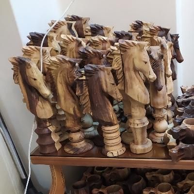 مجسمه اسب چوبی .چوب گردو|مجسمه، تندیس، ماکت|تهران, جیحون|دیوار