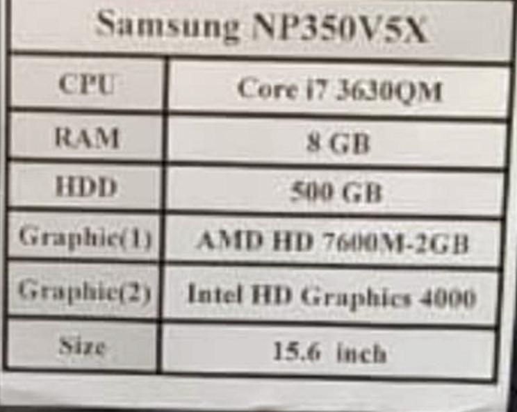 لپ تاپ سامسونگ مدل NP350QM|رایانه همراه|تهران, کوی فردوس|دیوار