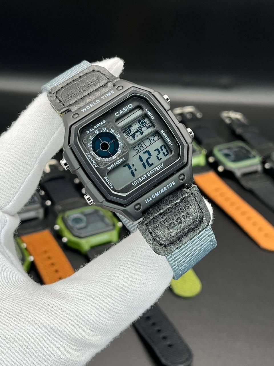 ساعت مچی casio جهان نما اصل ژاپن بند برزنتی|ساعت|همدان, |دیوار