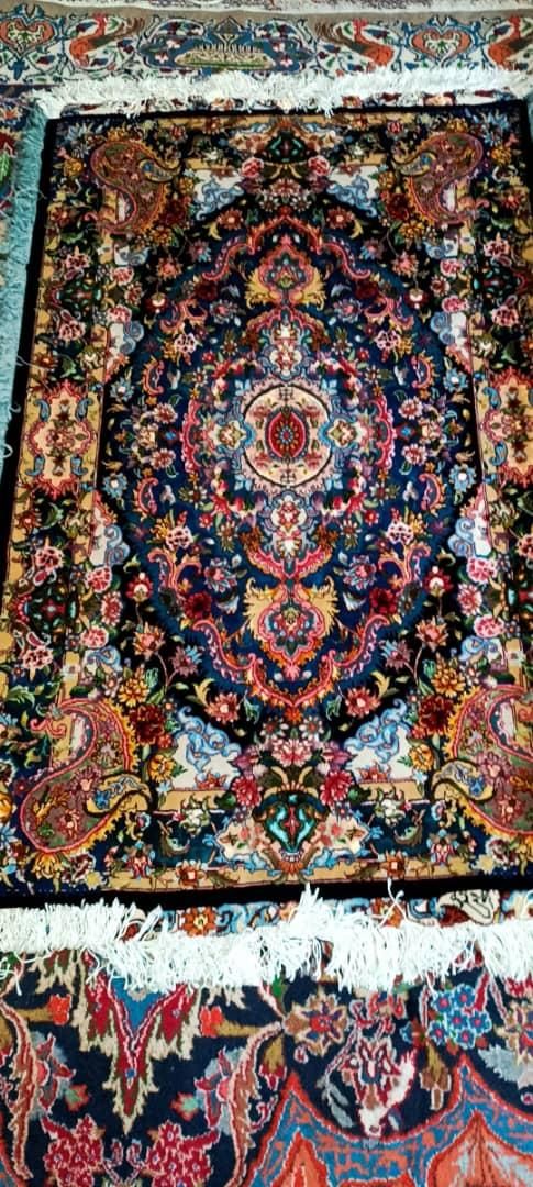 فرش زرنیم سالاری چله ابریشم رج ۴۰|فرش|تبریز, |دیوار