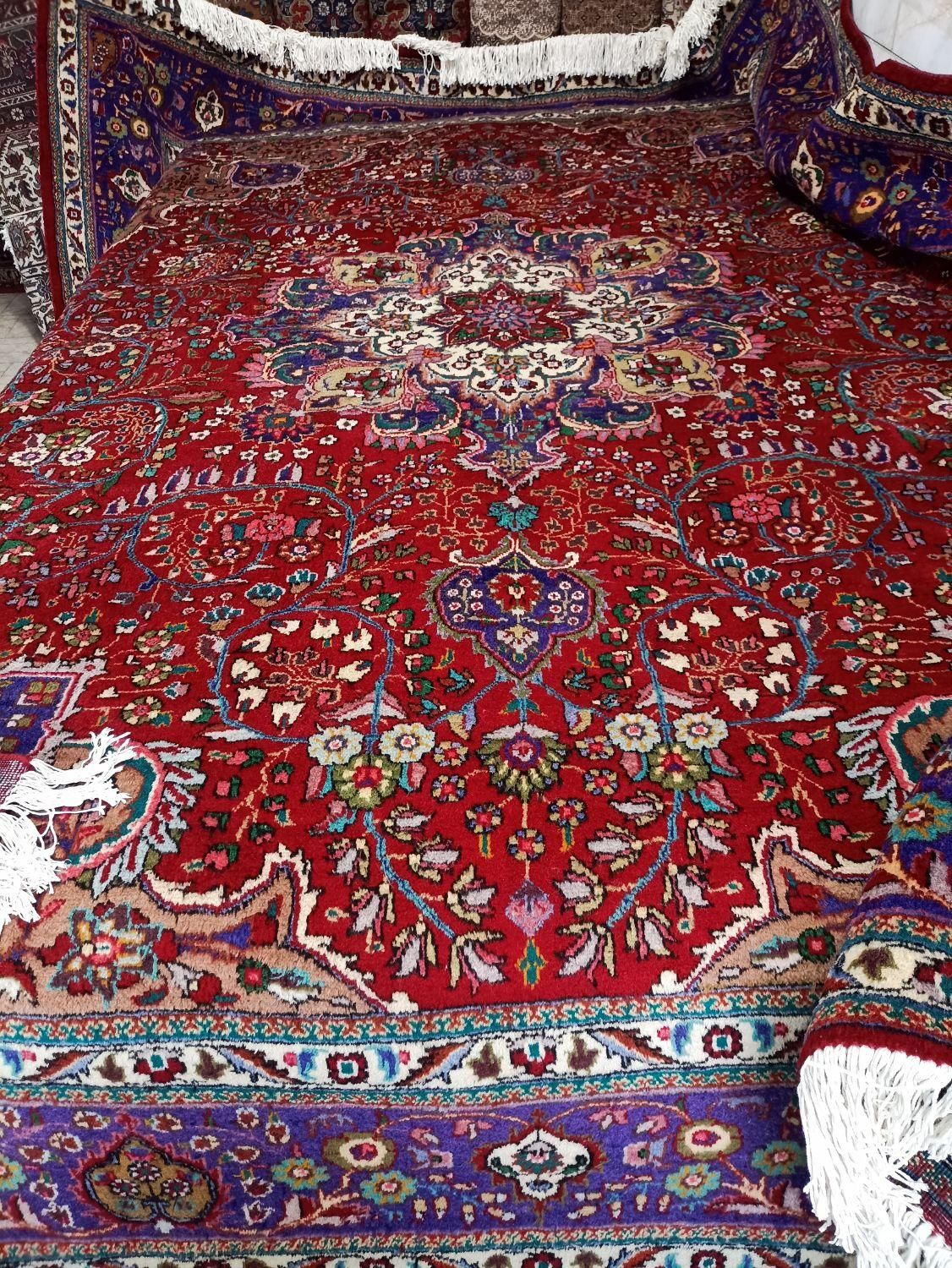 تک12متری(۴×۳)دستباف درحدنوبافت تبریز|فرش|خوی, |دیوار