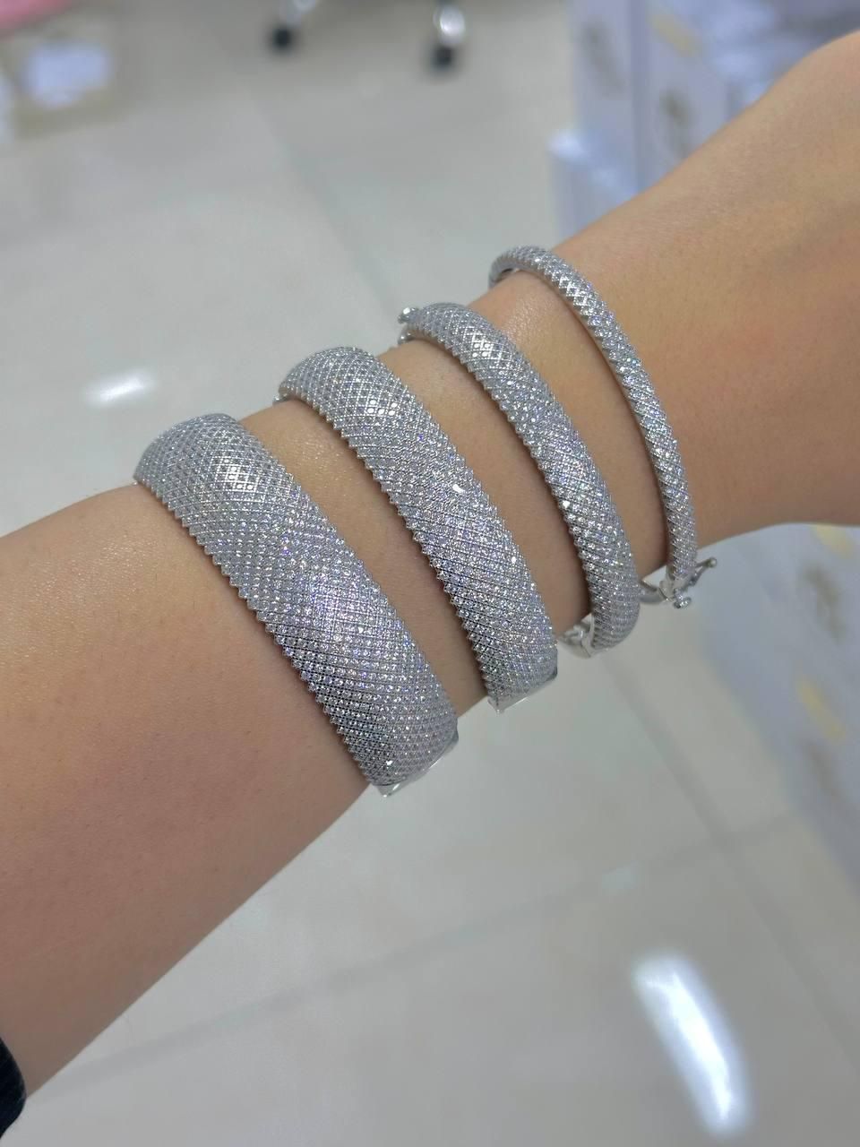 دستبند پرنس جواهری نقره سیلور در تمامی سایز و پهنا|بدلیجات|تبریز, |دیوار