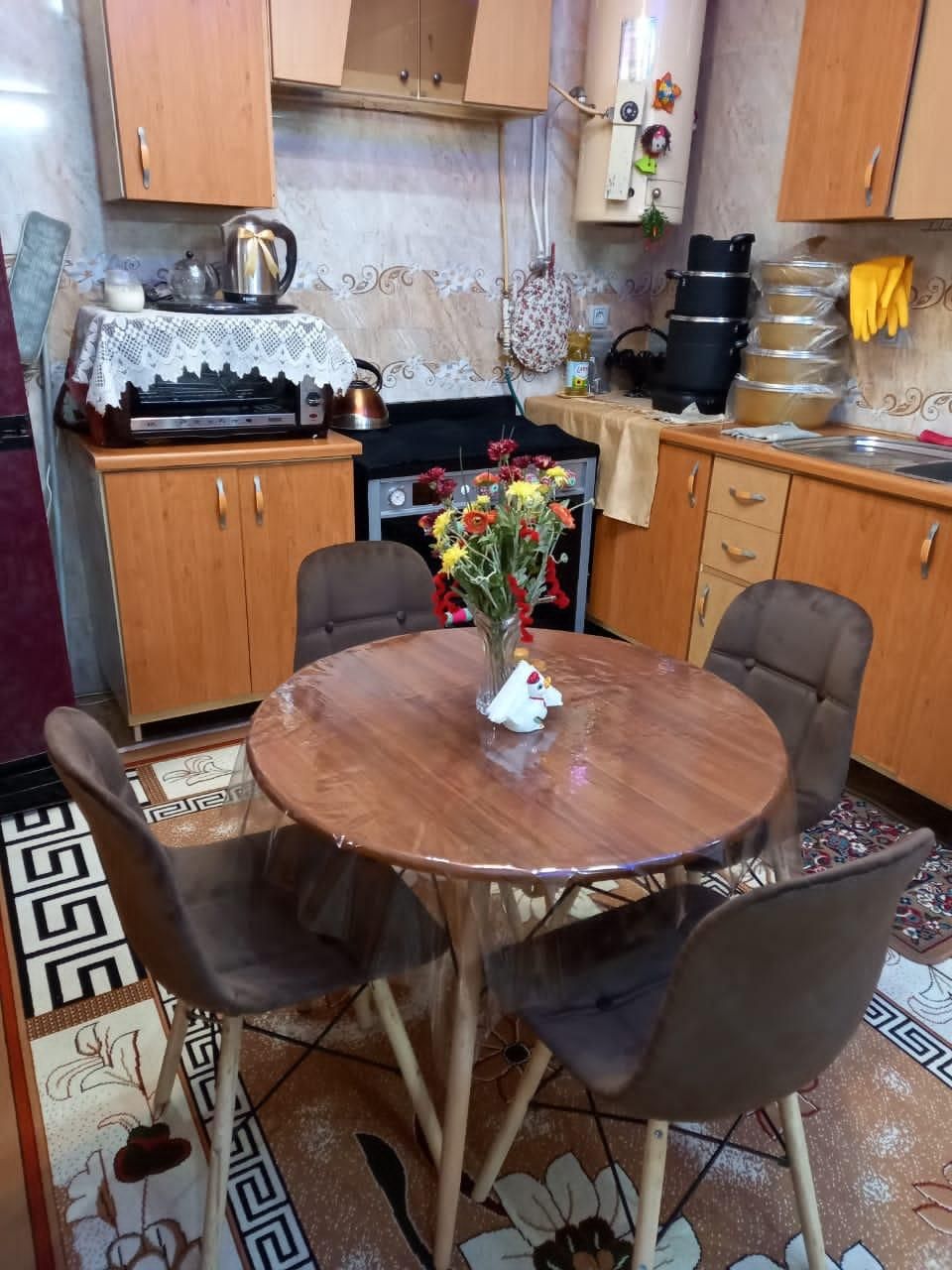 میزوصندلی غذاخوری4نفره sadaf90|میز و صندلی غذاخوری|یاسوج, |دیوار