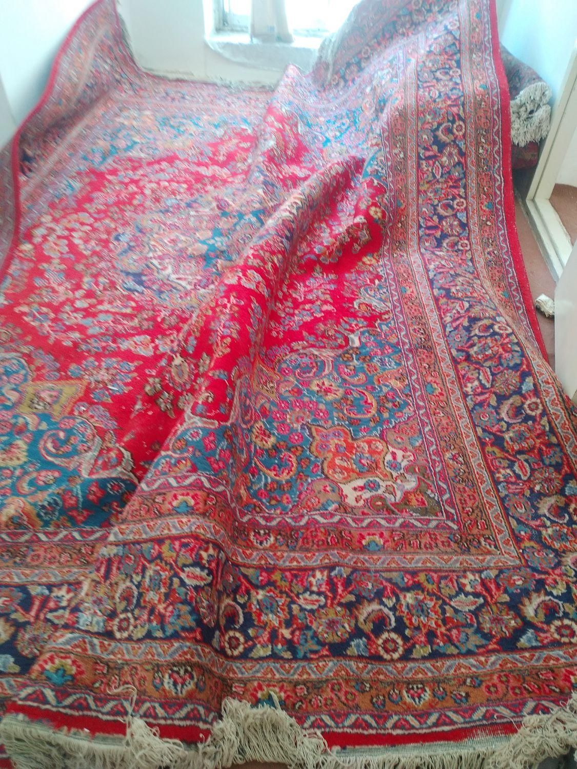 فروش  چهار تخته فرش دستباف کار کرده|فرش|مراغه, |دیوار