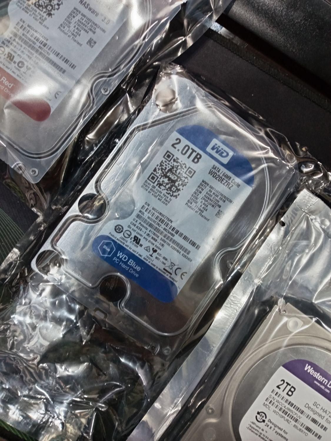 وسترن قرمز آبی و بنفش اینترنال 2 ترابایت|قطعات و لوازم جانبی رایانه|کرج, گلشهر|دیوار