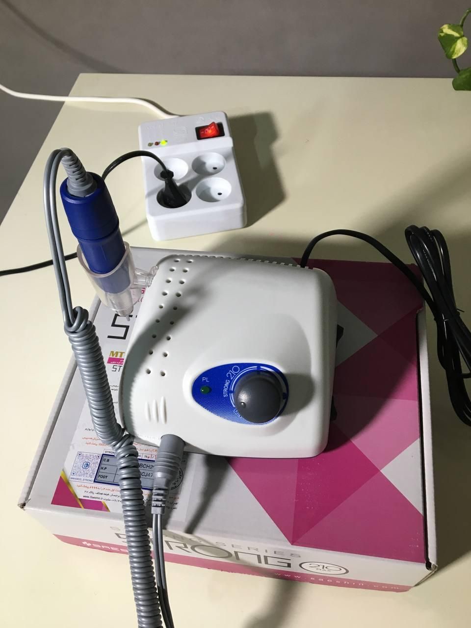 سوهان برقی اورجینال استرانگ۲۱۰ کاملا نو‌ و UV LED|آرایشی، بهداشتی، درمانی|رشت, یخسازی|دیوار