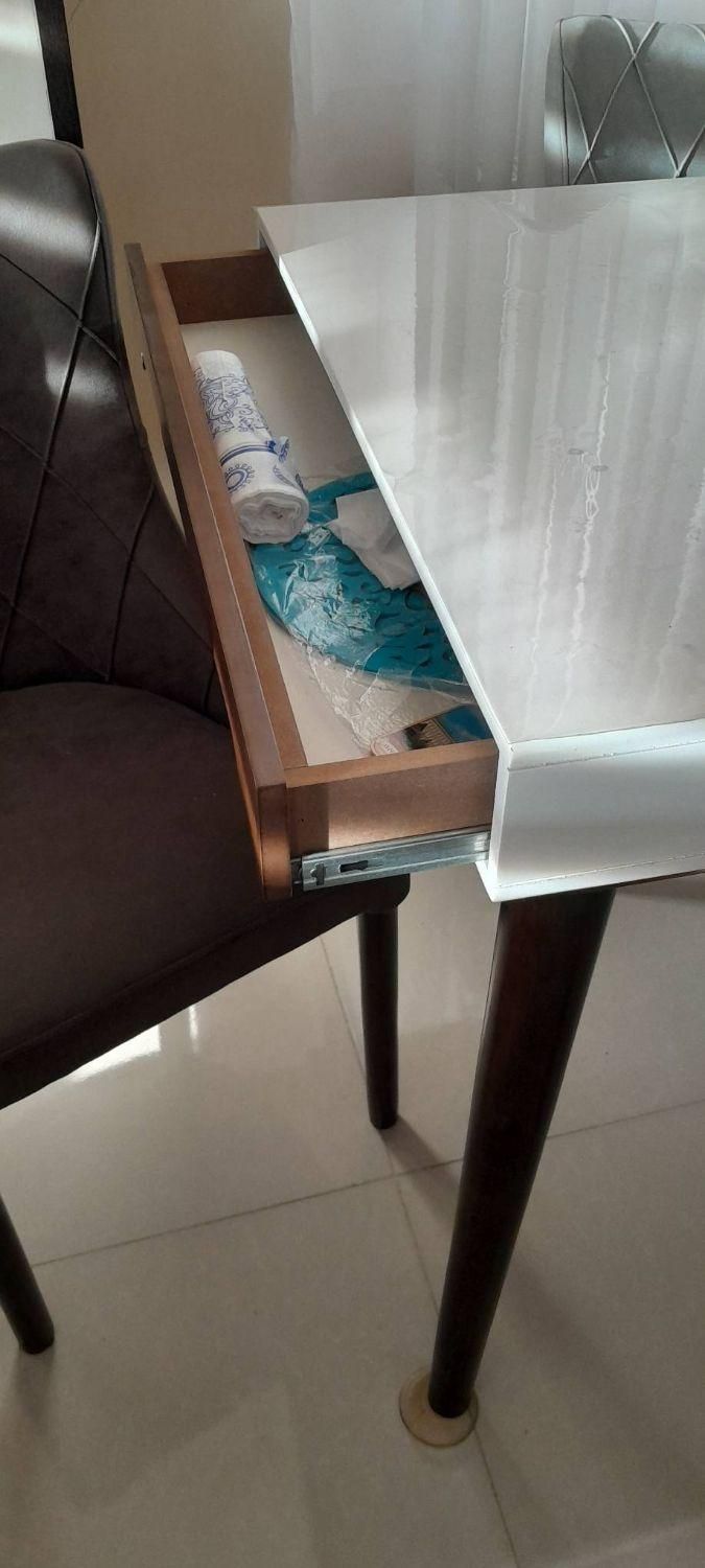 میز غذاخوری چوب راش 6 نفره با کشو جانبی|میز و صندلی غذاخوری|تهران, امام حسین|دیوار