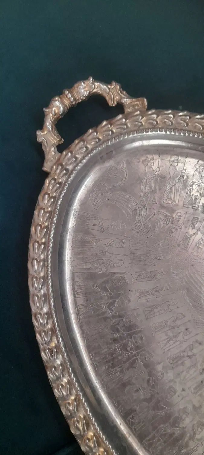 دوعددسینی|صنایع دستی و سایر لوازم تزئینی|اصفهان, عطار نیشابوری|دیوار