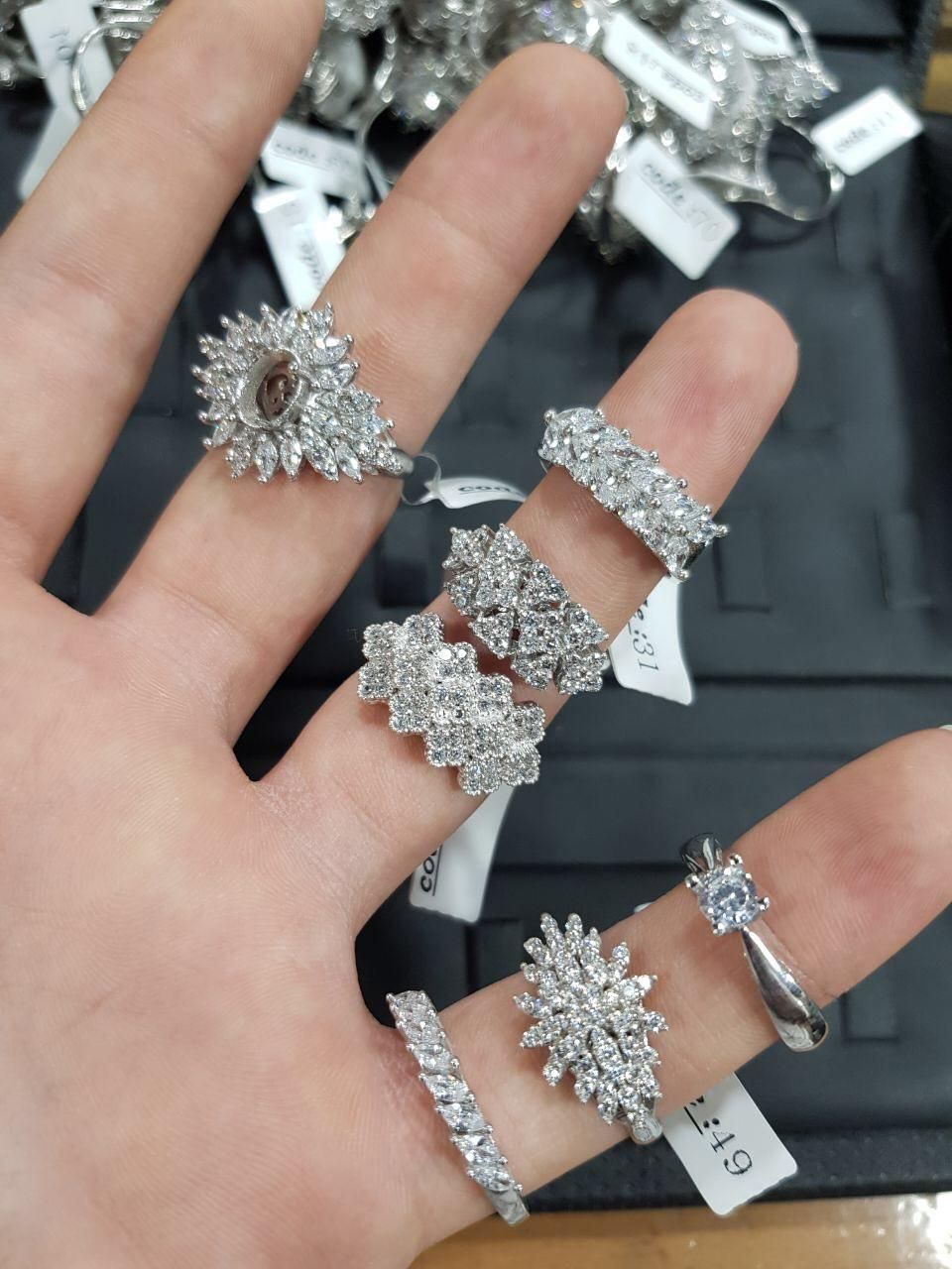 انگشتر سلطنتی مارکیز نقره آب طلا نانو ترک کد0079|بدلیجات|تبریز, |دیوار