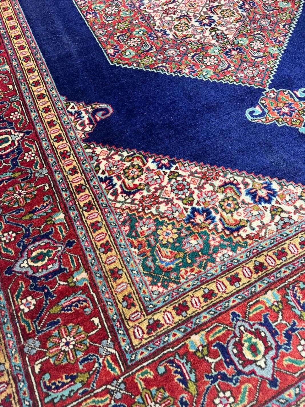 ۶متری دستبافت ماهی سرمه ای کف ساده|فرش|تهران, جهاد|دیوار