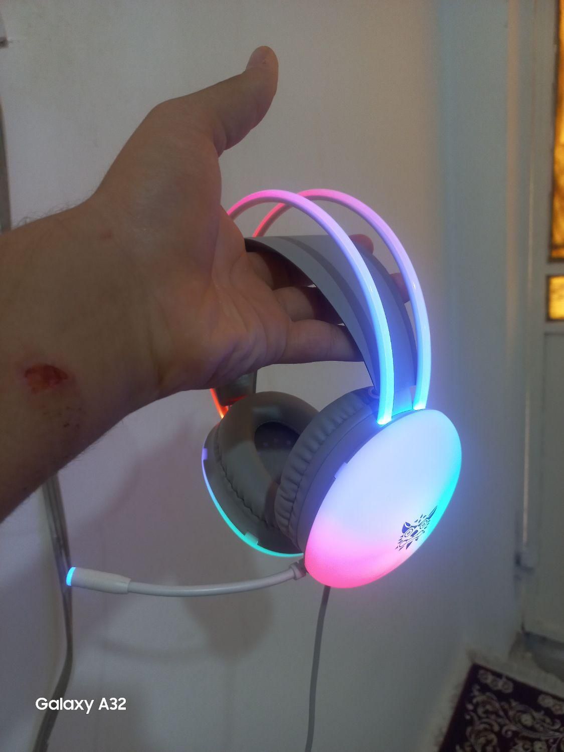 هدفون گیمینگ از برند اونیکوما تمام RGB|قطعات و لوازم جانبی رایانه|لامرد, |دیوار
