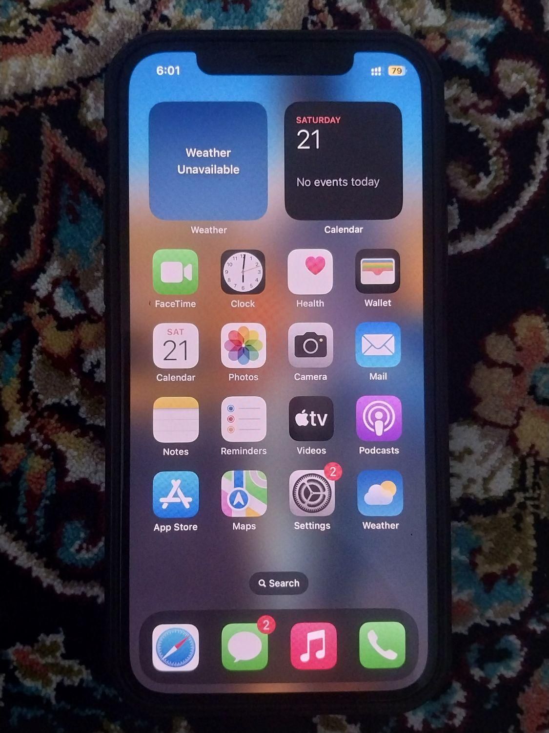 اپل iPhone 12 با حافظهٔ ۱۲۸ گیگابایت|موبایل|کرج, خرمدشت|دیوار