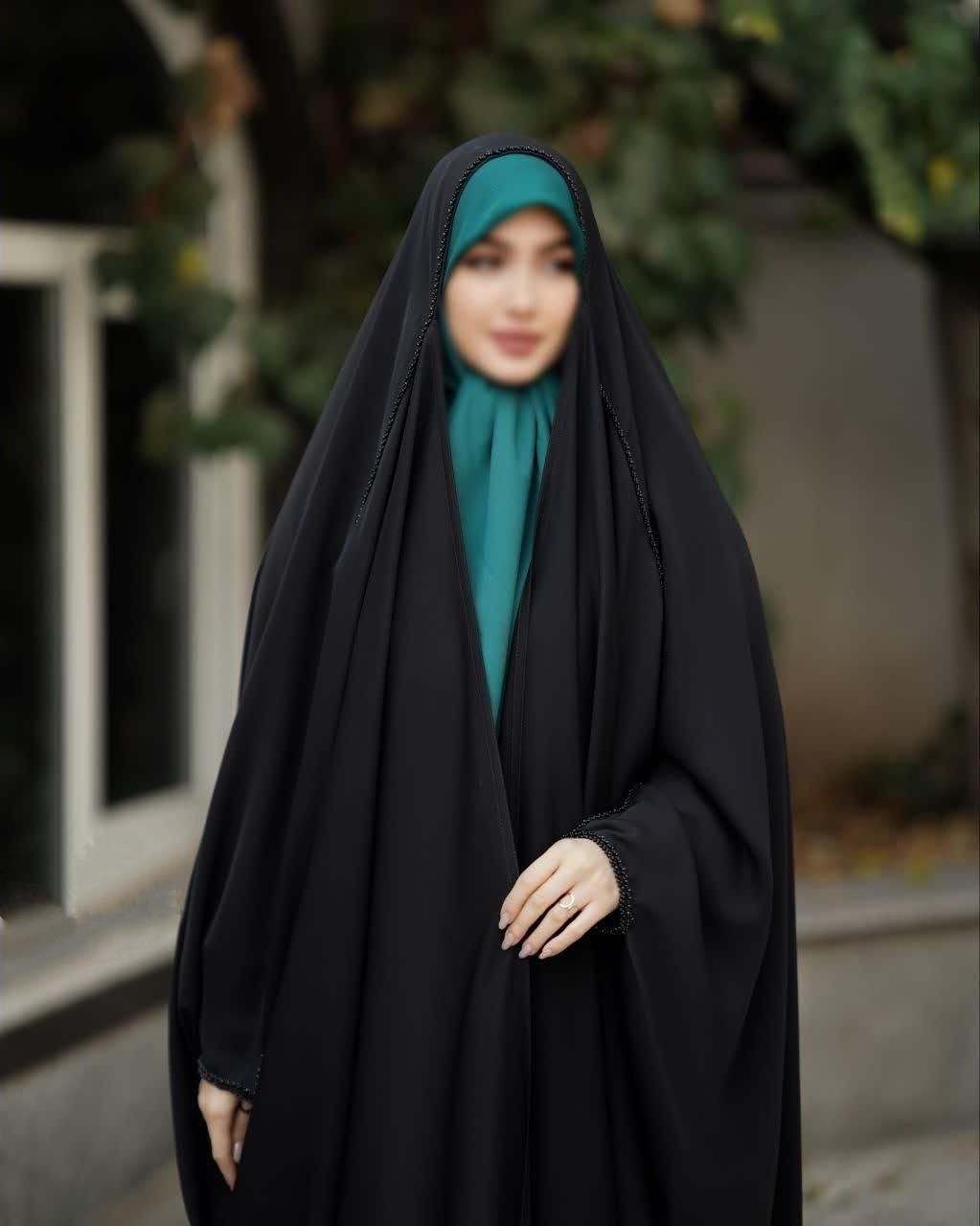 چادر مشکی جده مرواریدی منجوق|لباس|مشهد, خواجه ربیع|دیوار