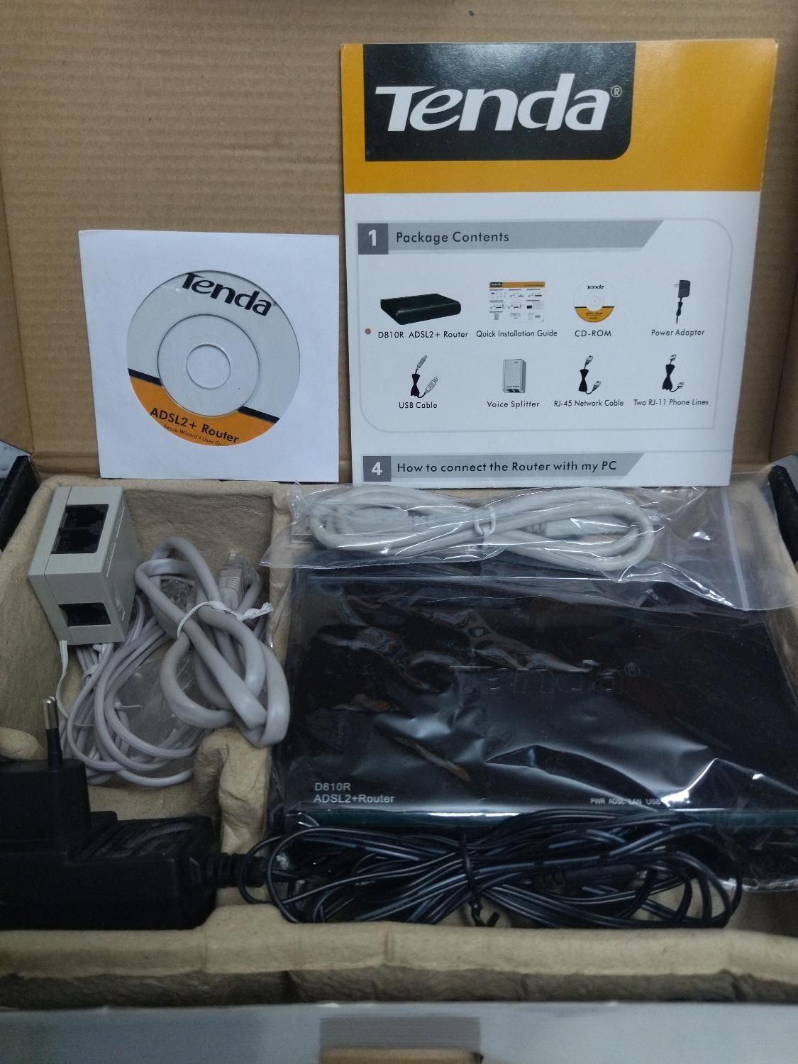 مودم روتر +ADSL2، تندا Tenda، مدل D810R. نو|مودم و تجهیزات شبکه|تهران, دانشگاه تهران|دیوار