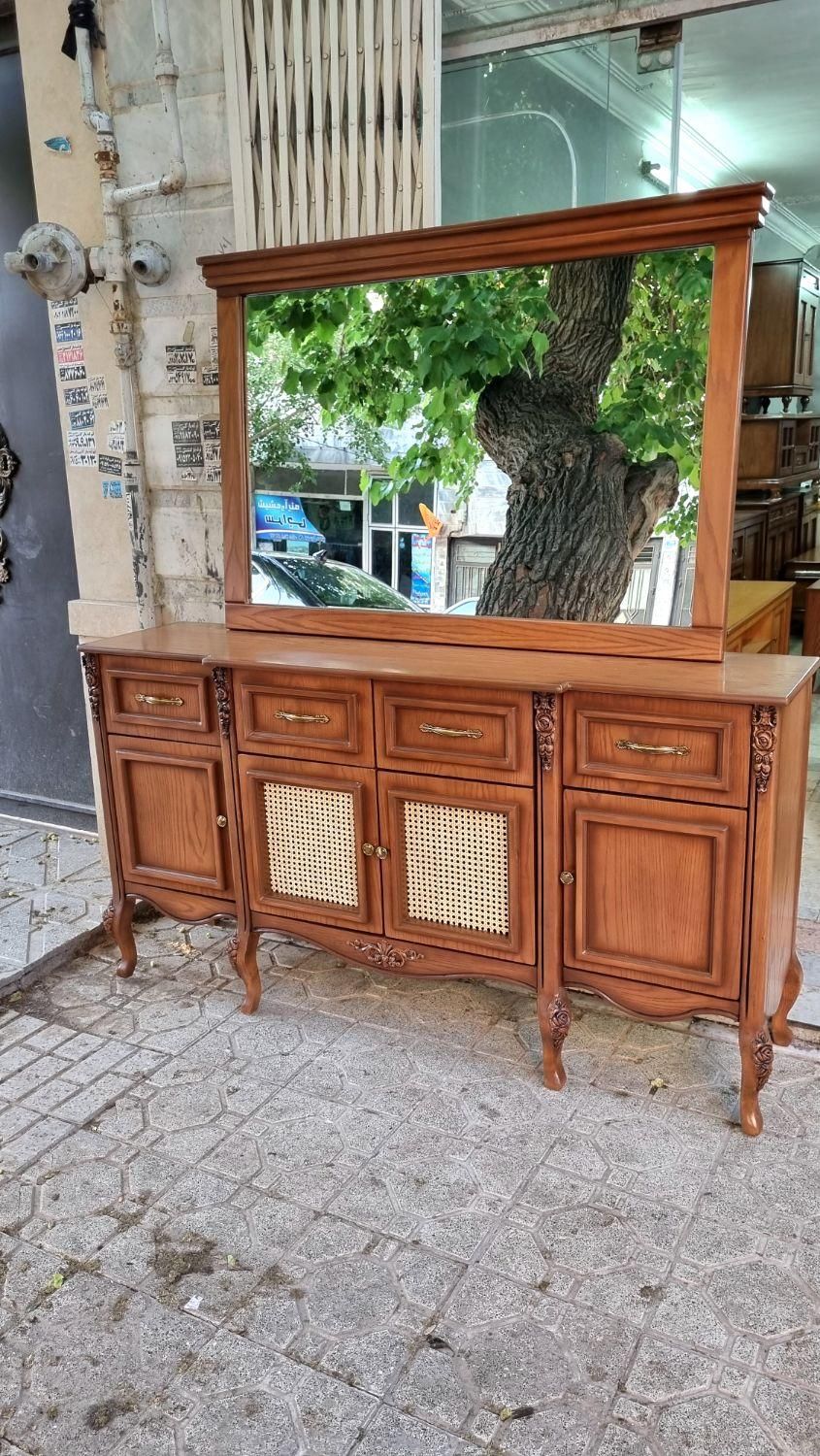 آینه کنسول حصیری|بوفه، ویترین، کنسول|مشهد, فاطمیه|دیوار