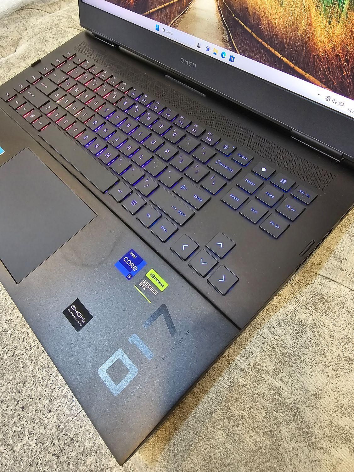 لپتاپ اچ پی اومن گیمینگ حرفه ای hp omen 17 RTX4090|رایانه همراه|تهران, میدان ولیعصر|دیوار