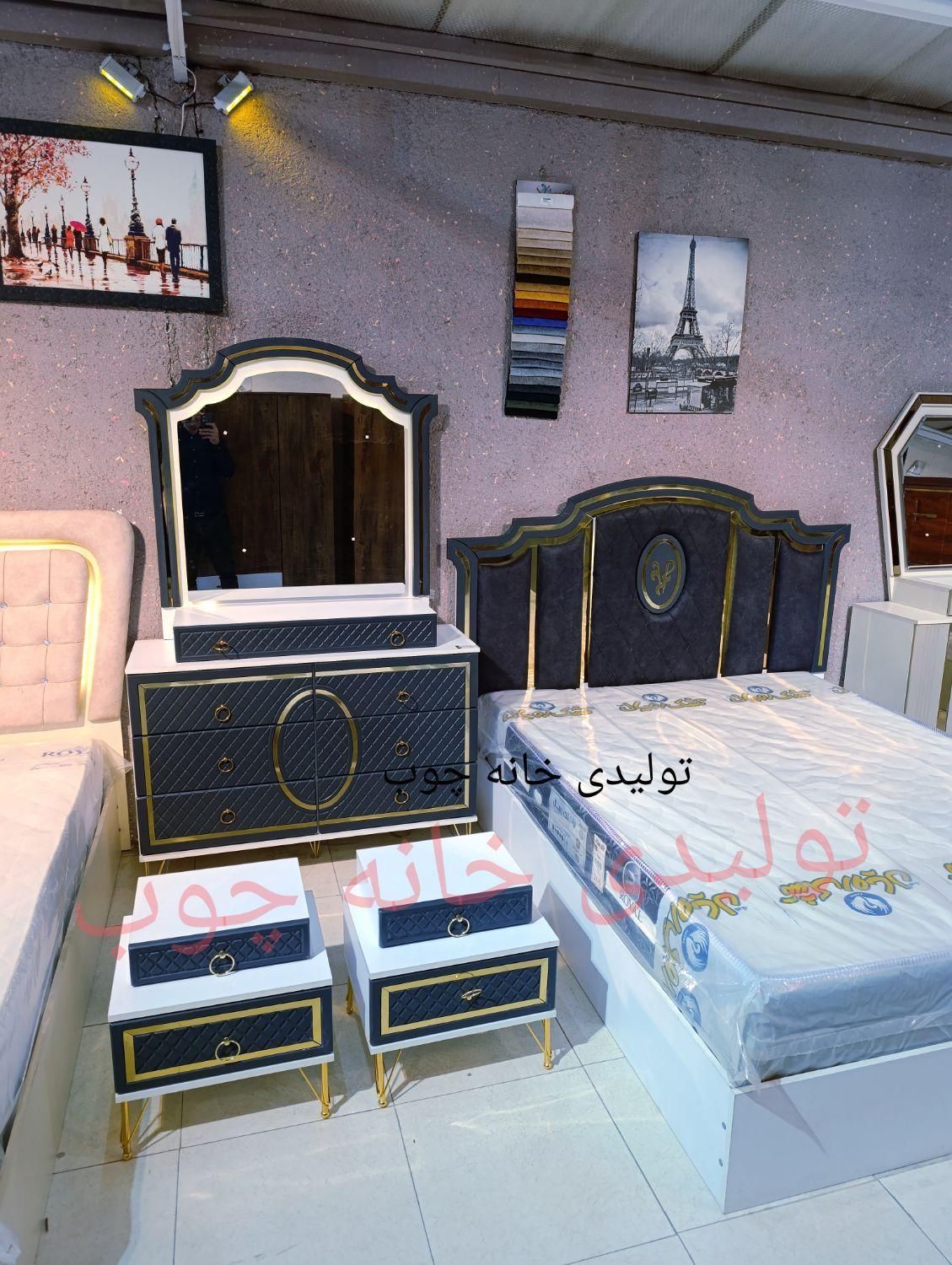 سرویس خواب لاکچری ک2002و تشک رویال اصل|تخت و سرویس خواب|همدان, |دیوار