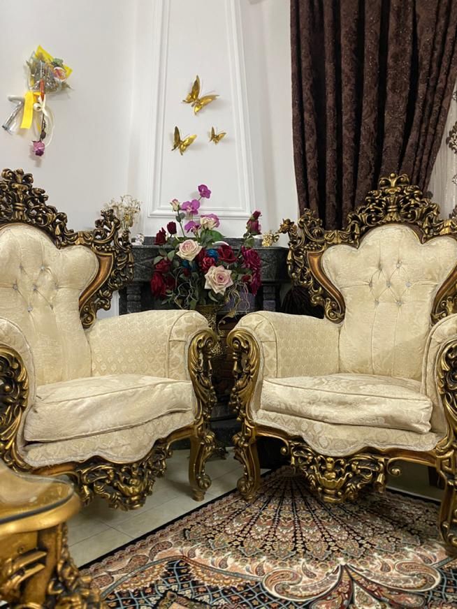 مبلمان ۹نفره چوب راش|مبلمان خانگی و میز عسلی|ساری, |دیوار