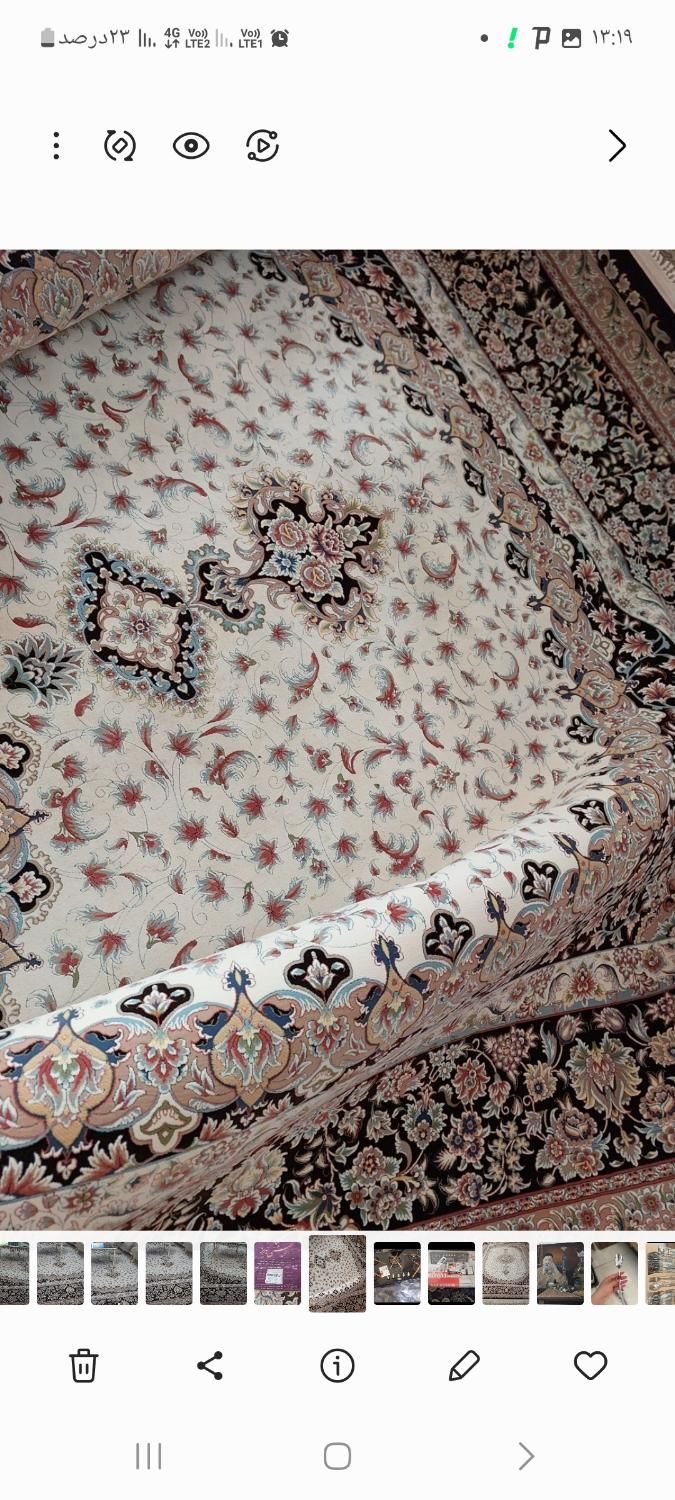 فرش ۱۲ متری ۱۲۰۰ شانه تراکم ۳۶۰۰|فرش|شیراز, فرگاز|دیوار