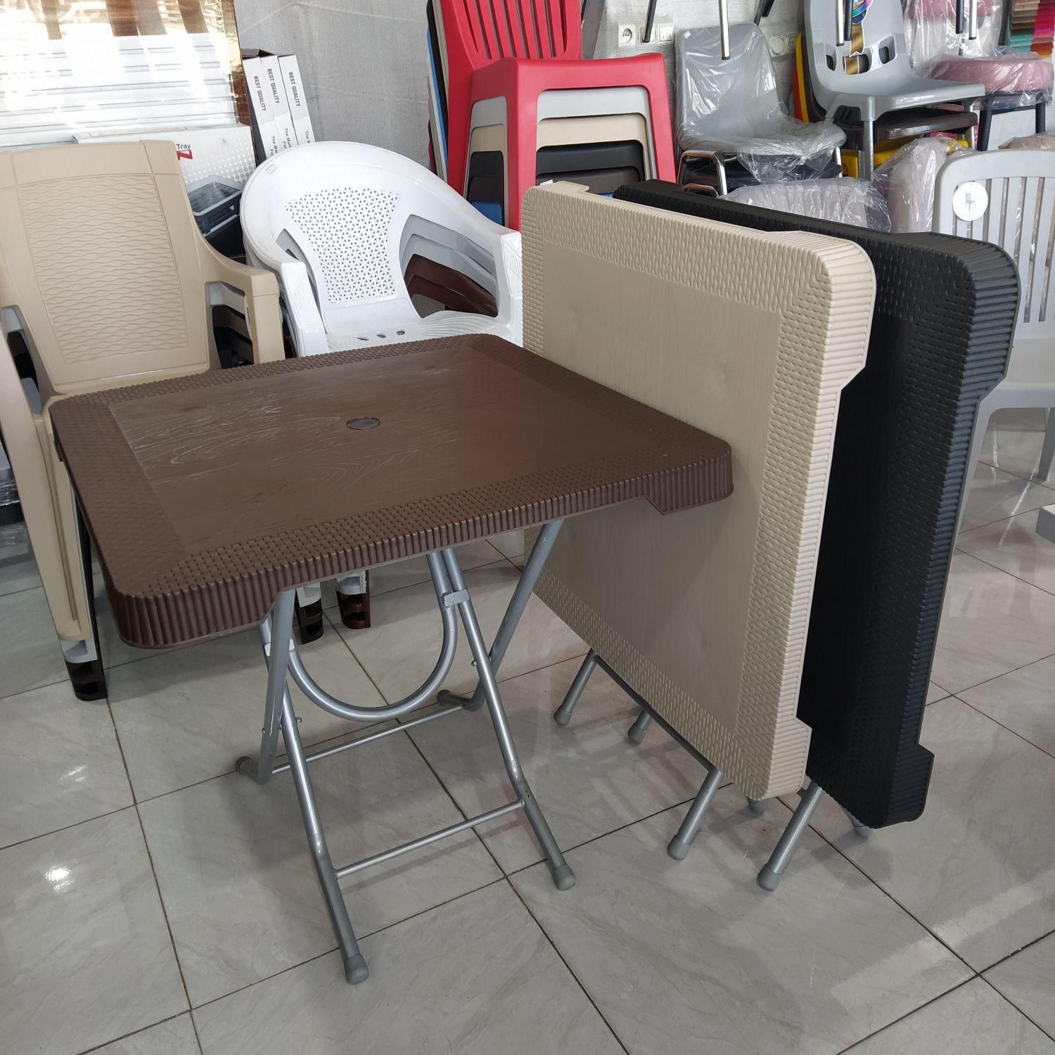 میز تاشو مربع حصیری|میز و صندلی غذاخوری|نجفآباد, یزدانشهر|دیوار