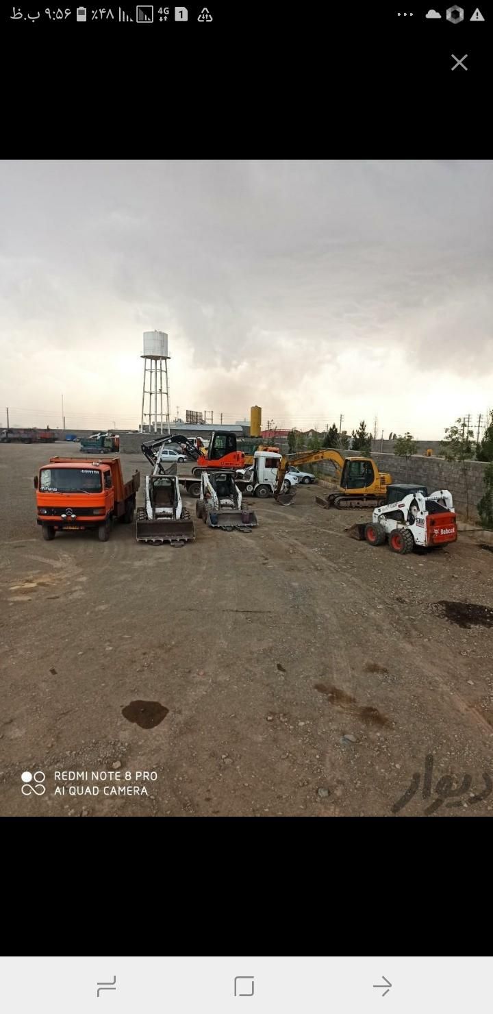 بابکت مینی بیل مکانیکی خاکبرداری،لودرماسه.اجر|خدمات حمل و نقل|هشتگرد, تهران دشت|دیوار