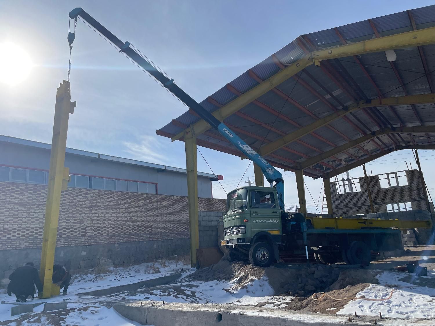 جرثقیل خاور کفی دکل بلند3تن(شبانه روزی)|خدمات حمل و نقل|تبریز, |دیوار