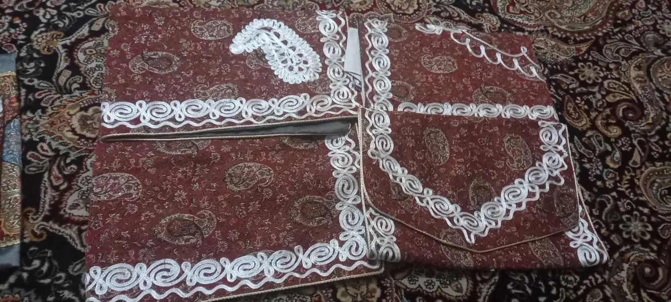دو سرویس کامل ترمه ۱۰ تیکه.جانماز و رومیزی نو|پرده، رانر، رومیزی|مشهد, کشاورز|دیوار