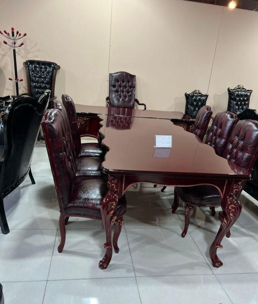 مبلمان اداری مدل پایه نقره ای طلایی|دفتر کار|کاشان, باهنر|دیوار