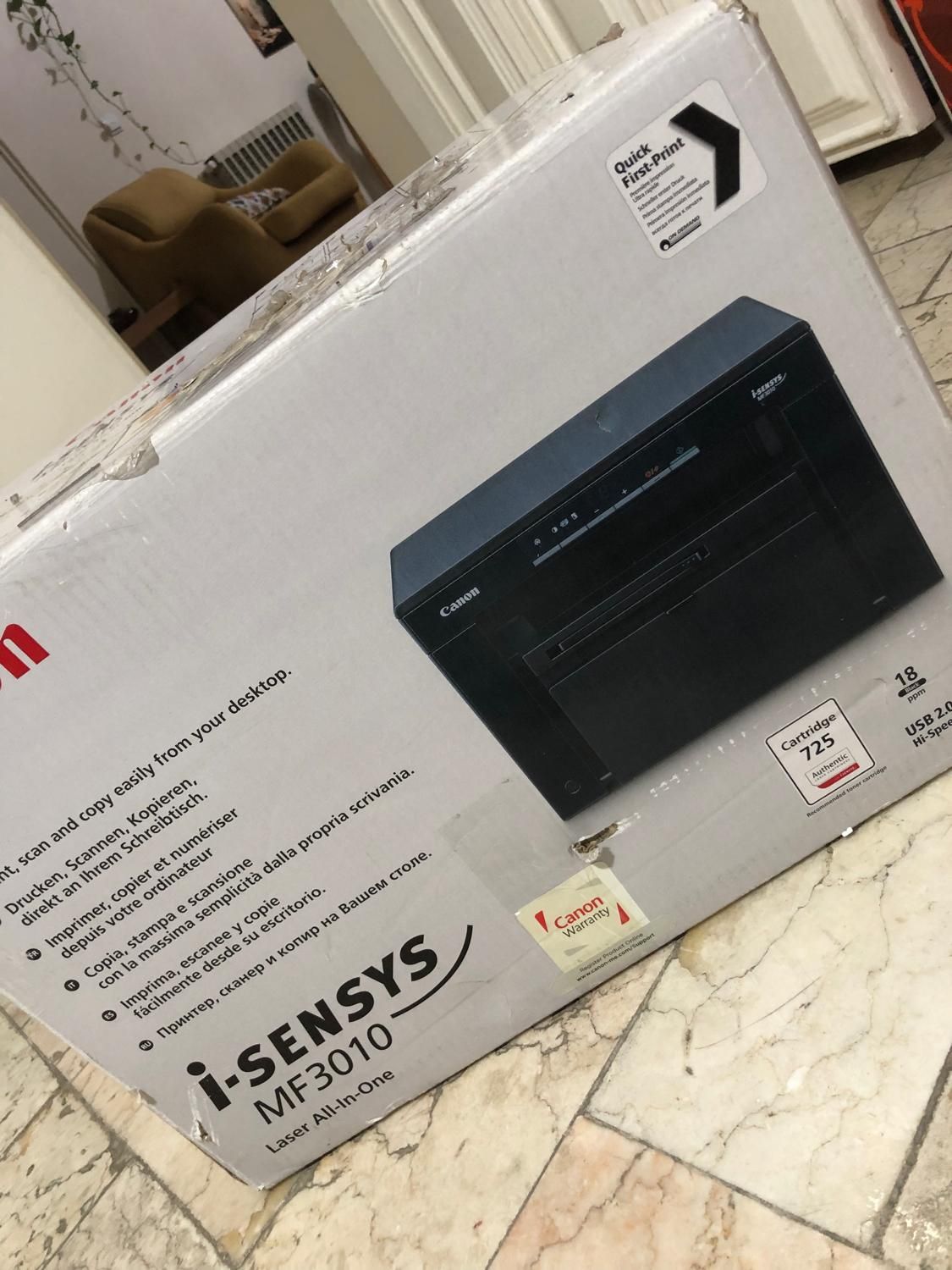 پرینتر کانن سه کاره مدل i-SENSYS MF3010|پرینتر، اسکنر، کپی، فکس|تهران, یوسف‌آباد|دیوار