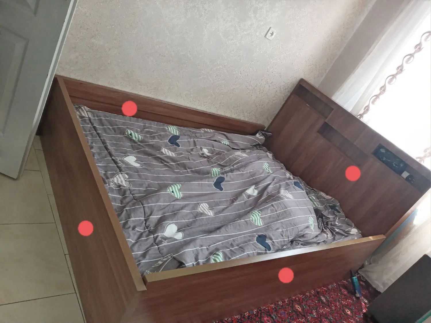 تخت خواب دو نفره  عرض ۱۴۰ سانتی متر|تخت و سرویس خواب|تهران, تهران‌نو|دیوار