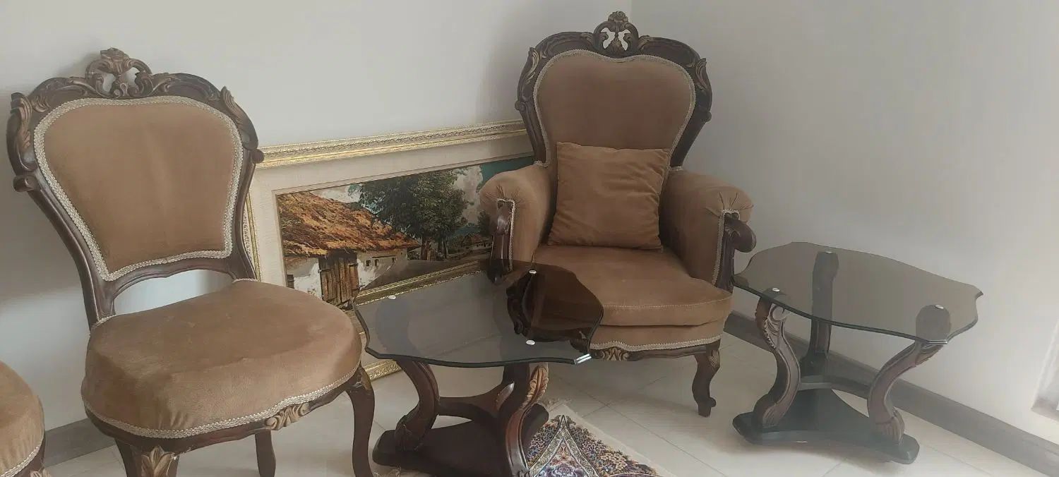 مبل۹نفره وسرویس خواب دونفره وفرش ۱۲متری ۲عدد|تخت و سرویس خواب|گنبد کاووس, |دیوار