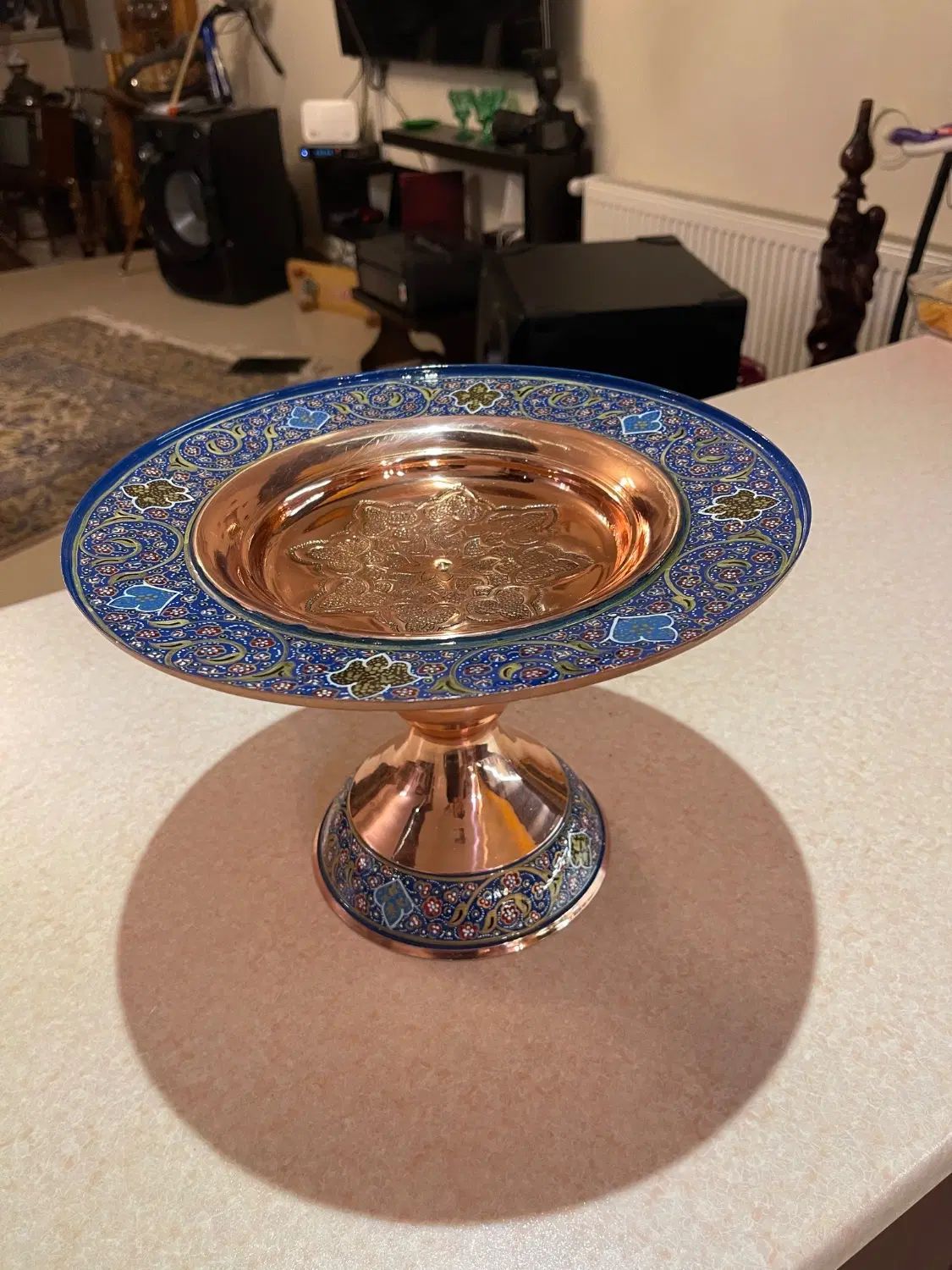 شیرینی خوری مس پرداز به سایز بزرگ|صنایع دستی و سایر لوازم تزئینی|اصفهان, عباس‌آباد|دیوار