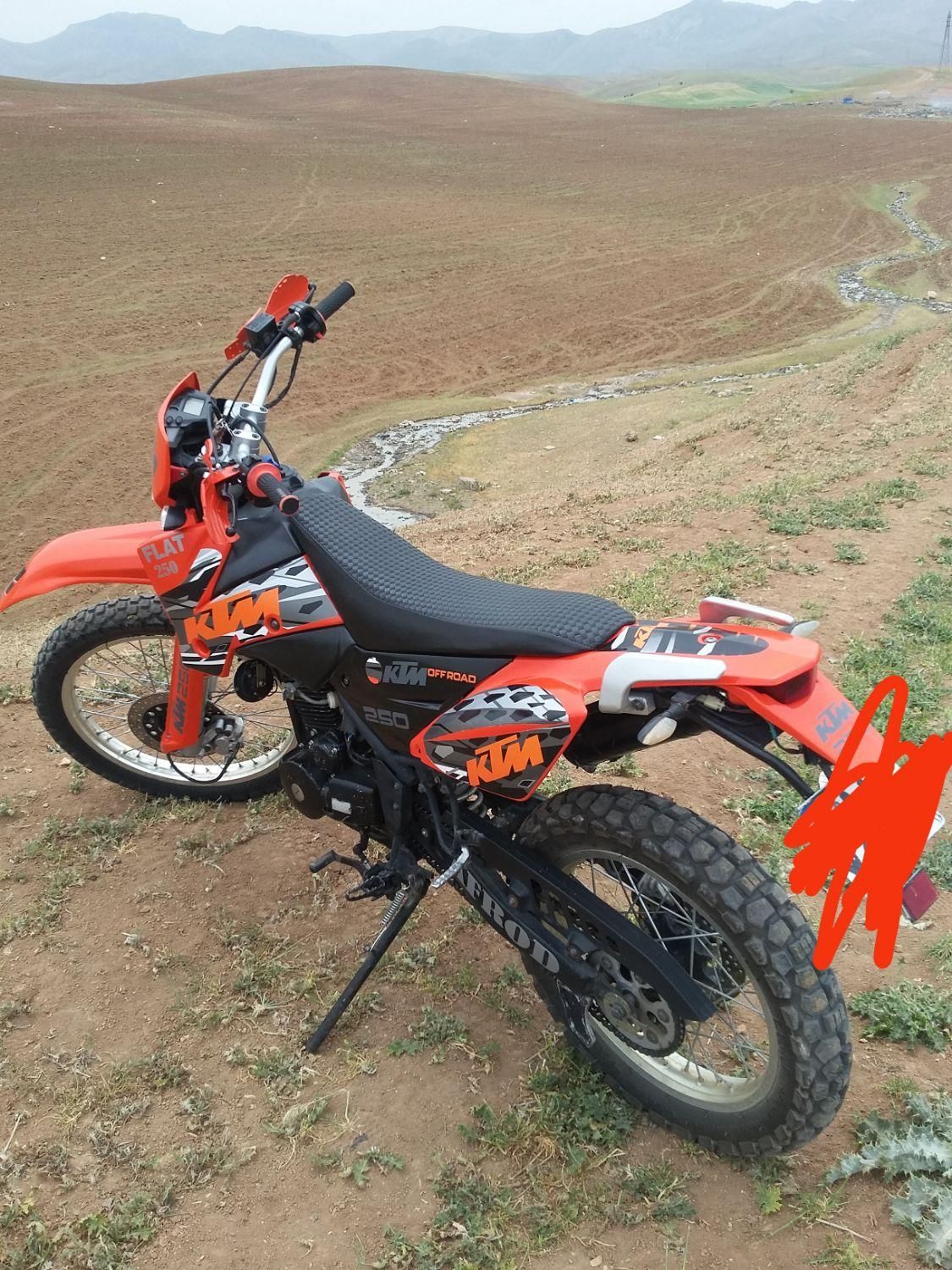 موتور تریل فلات KTM|موتورسیکلت|کرمانشاه, |دیوار